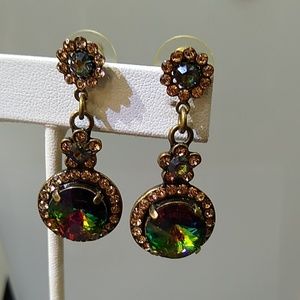 Vitrail (rainbow) Swarovski Crystal Pendant Earrin